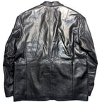 RAG & BONE Mens Shift Leather Two Button Blazer Jacket Black 42 (MSRP $1,298)