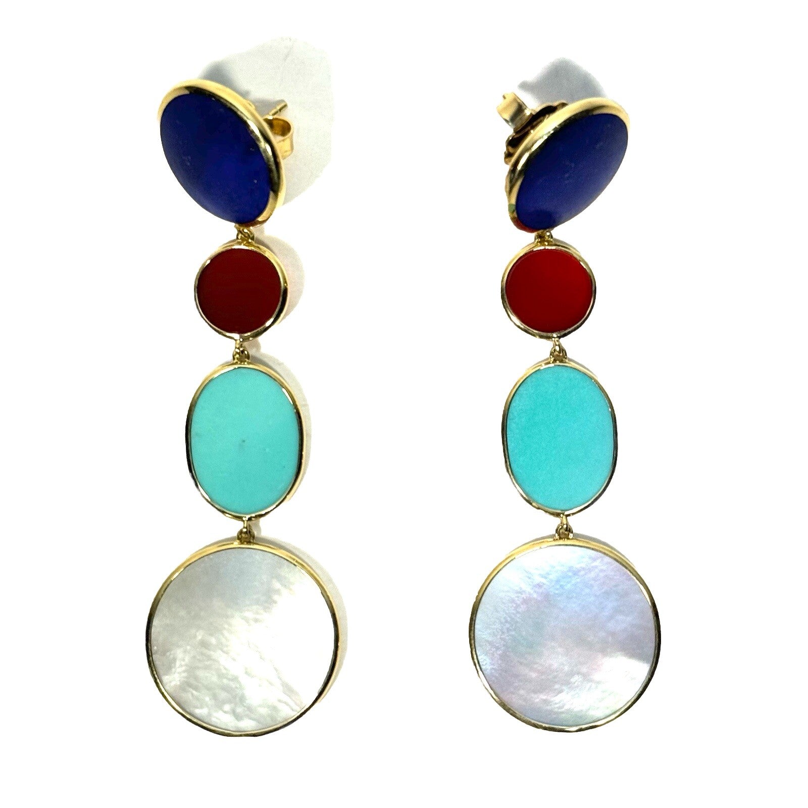 IPPOLITA 18K Gold Polished Rock Candy Drop Earrings (MSRP $2,695)