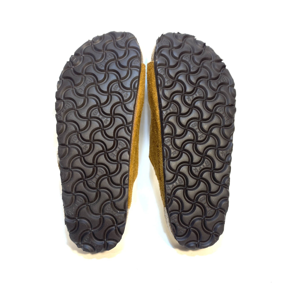 BIRKENSTOCK Womens Arizona Shearling Fur Sandals Narrow Mink Brown (MSRP $150)