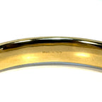 JIMMY CHOO Womens Enamel Logo Bangle Bracelet Black M (MSRP $495)