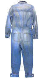VERONICA BEARD Womens Oaklyn Denim Jumpsuit Sedna Light Blue (MSRP $498)