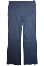 THEORY Womens Demitria 4 Traceable Wool Dress Trousers Pants Navy Blue