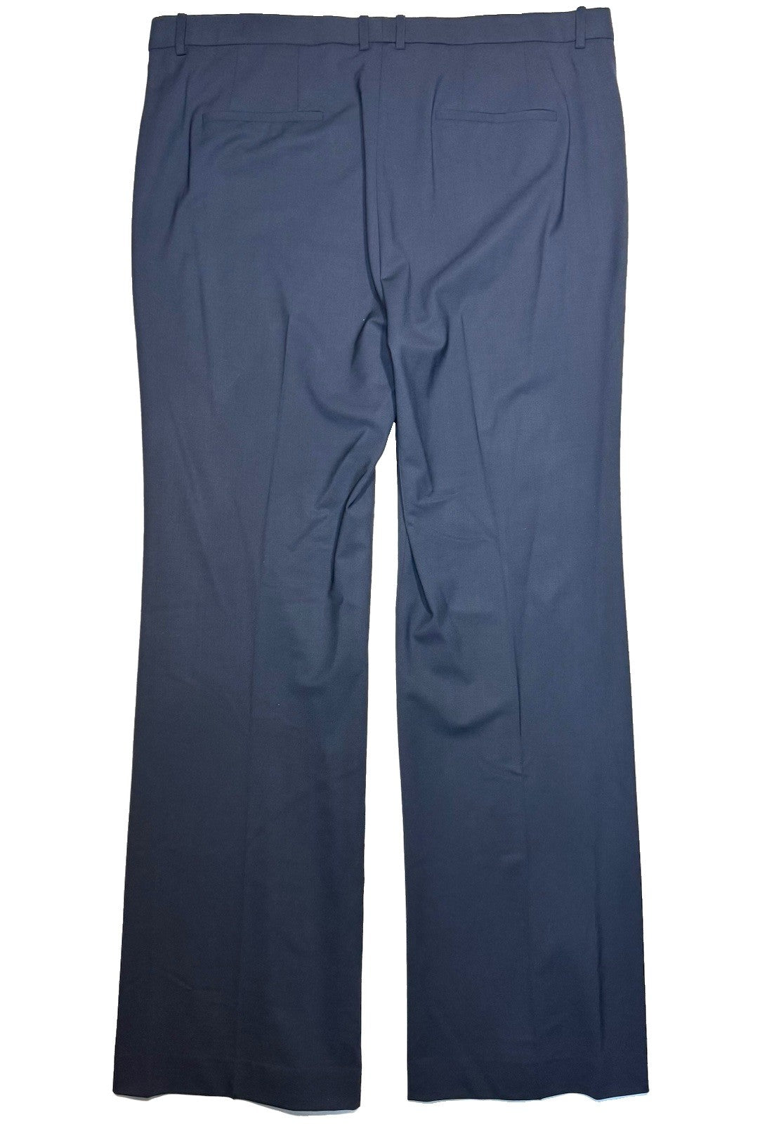 THEORY Womens Demitria 4 Traceable Wool Dress Trousers Pants Navy Blue