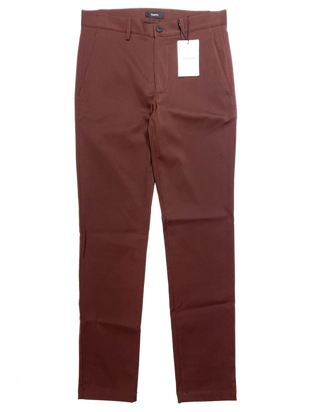 THEORY Mens Zaine Neoteric Chino Pants Malbec Burgundy (MSRP $195)