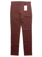 THEORY Mens Zaine Neoteric Chino Pants Malbec Burgundy (MSRP $195)