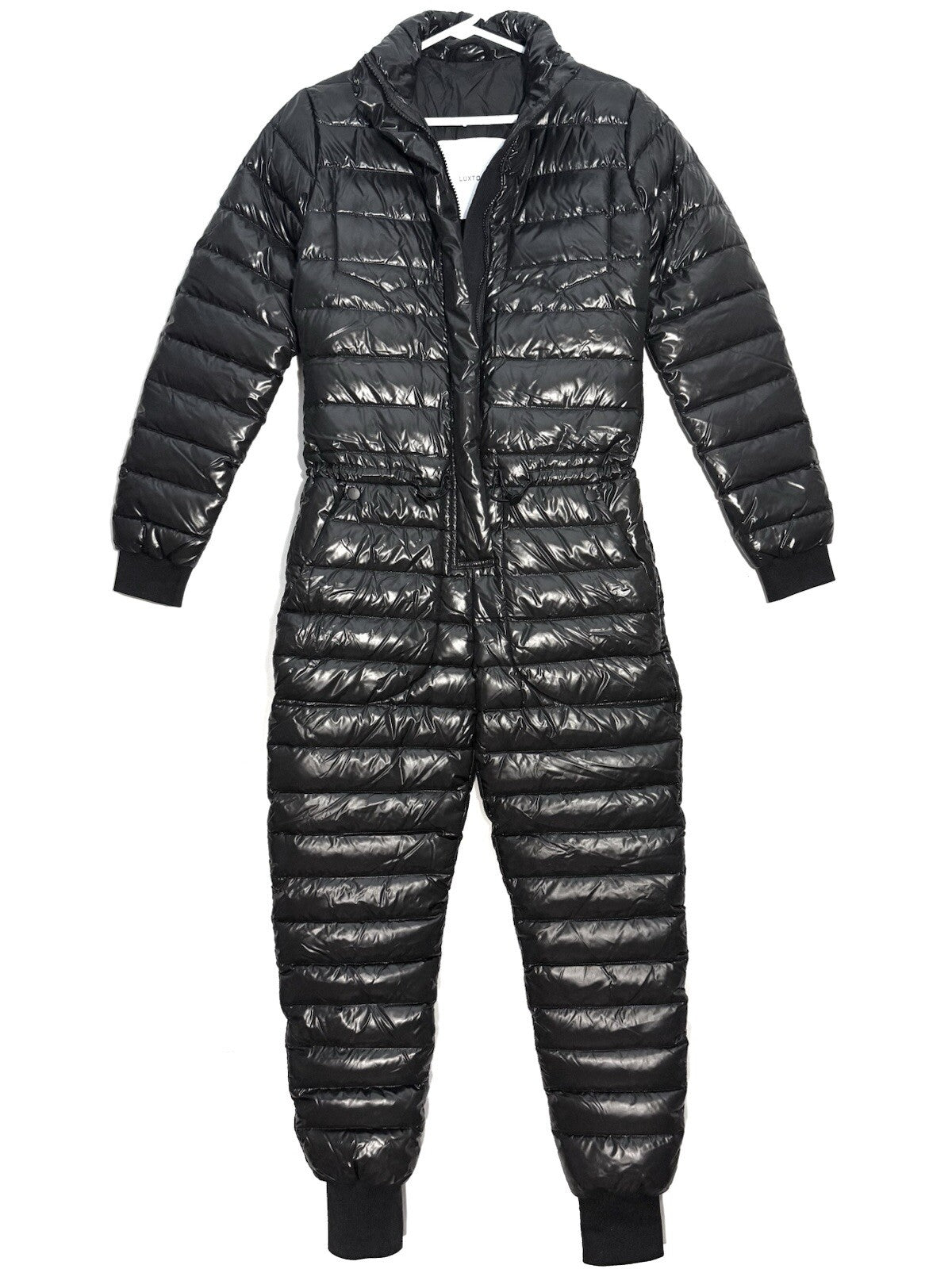 LUXTON Womens Down Ski Jumpsuit No. 2.1 Black (MSRP $1,150)