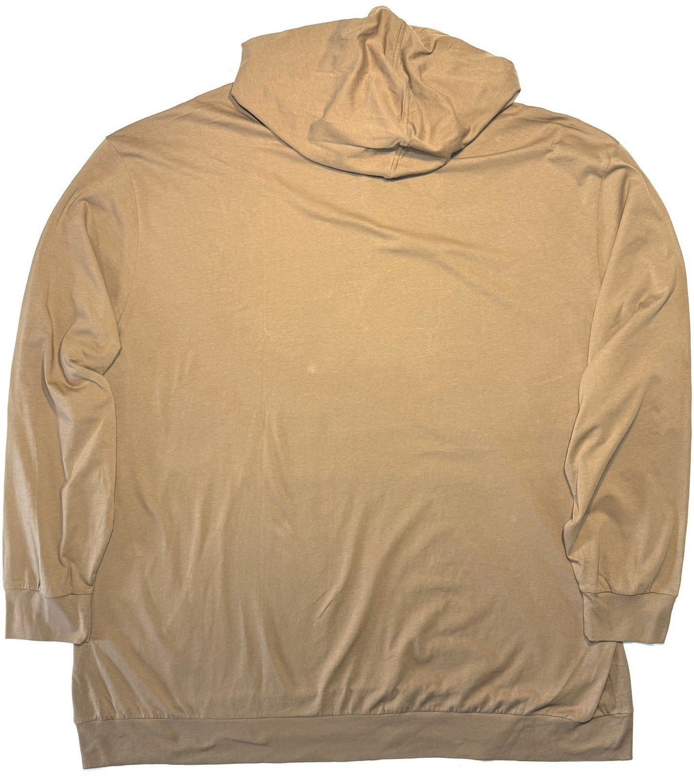 LACOSTE Mens Big Tall Lightweight Hooded T Shirt Hoodie Brown 5XLB (MSRP $110)