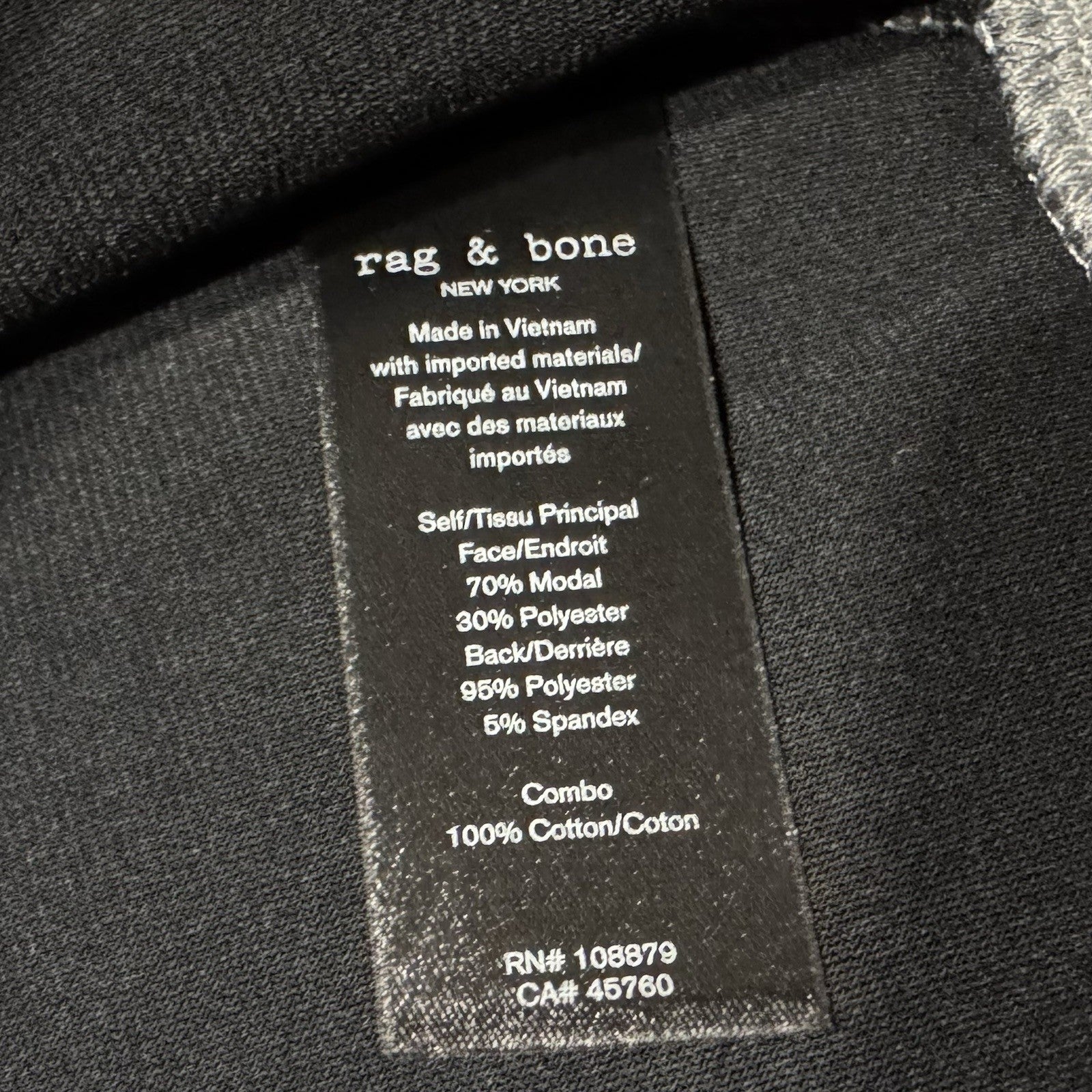 RAG & BONE Womens Abby Scuba Modal Cardigan Jacket Grey (MSRP $398)