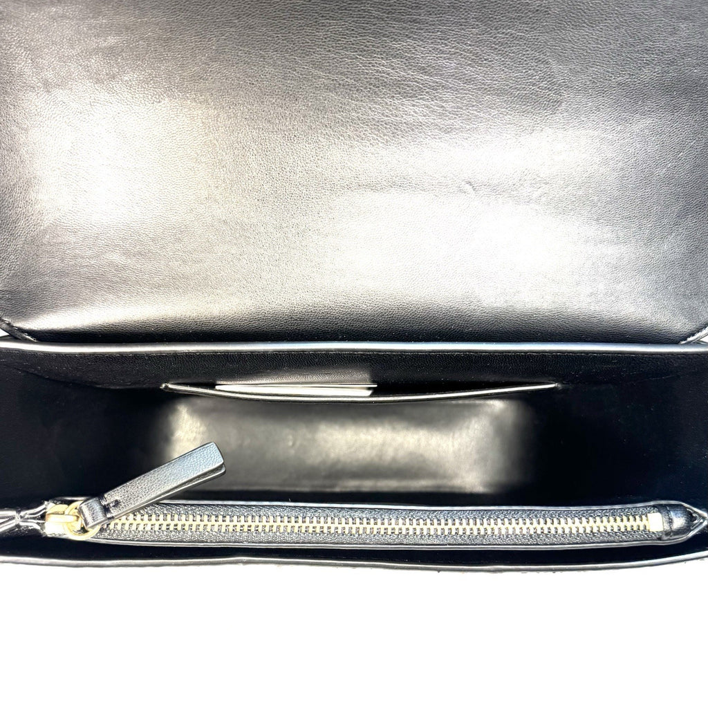 VERONICA BEARD Snakeskin Double Link Flap Bag Mutli Patch Cognac (MSRP $1,098)