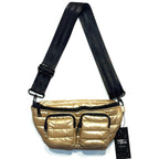 THINK ROYLN Double Down Sling Crossbody Bag Pearl Mineral Gold (MSRP $148)