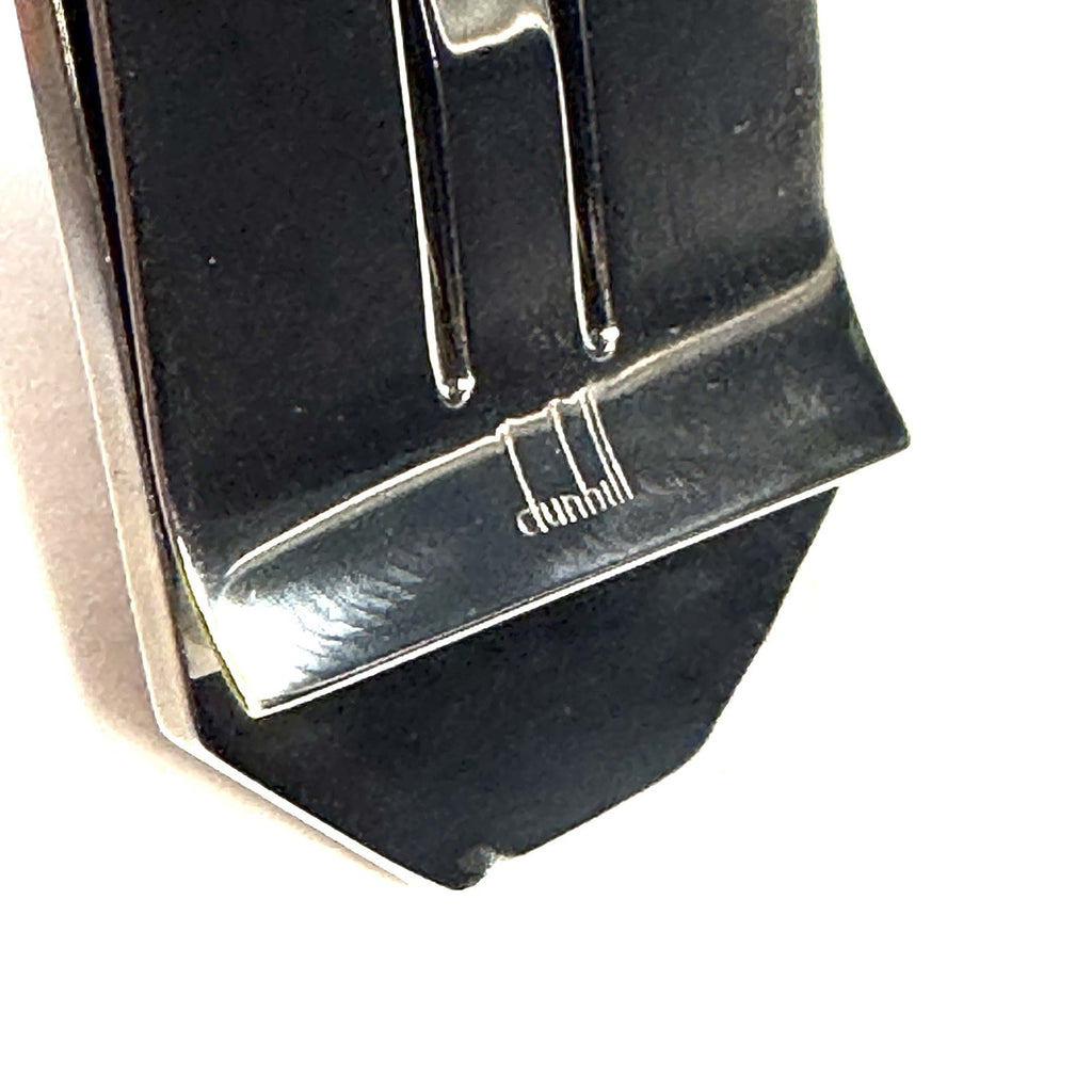 DUNHILL Black Rubberized Lacquer Metal Money Clip (MSRP $225)
