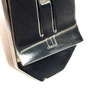 DUNHILL Black Rubberized Lacquer Metal Money Clip (MSRP $225)