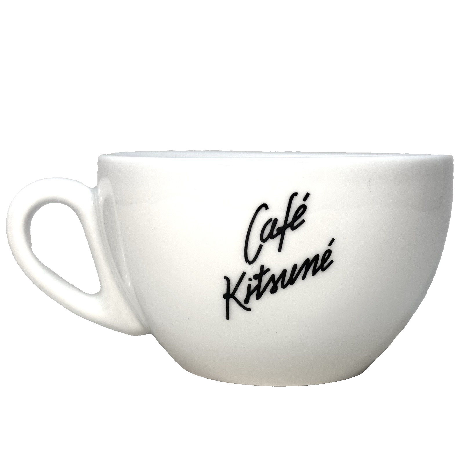 CAFE KITSUNE Ipa Italy 8 fl oz Latte Coffee Cup Mug Ceramic White