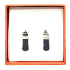 HERON PRESTON Womens Dip Dye Chain Earrings Silver Grey (MSRP $205)