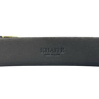 KHAITE Womens Bambi Calf Leather Gold Buckle Skinny Belt Black XS/S (MSRP $380)