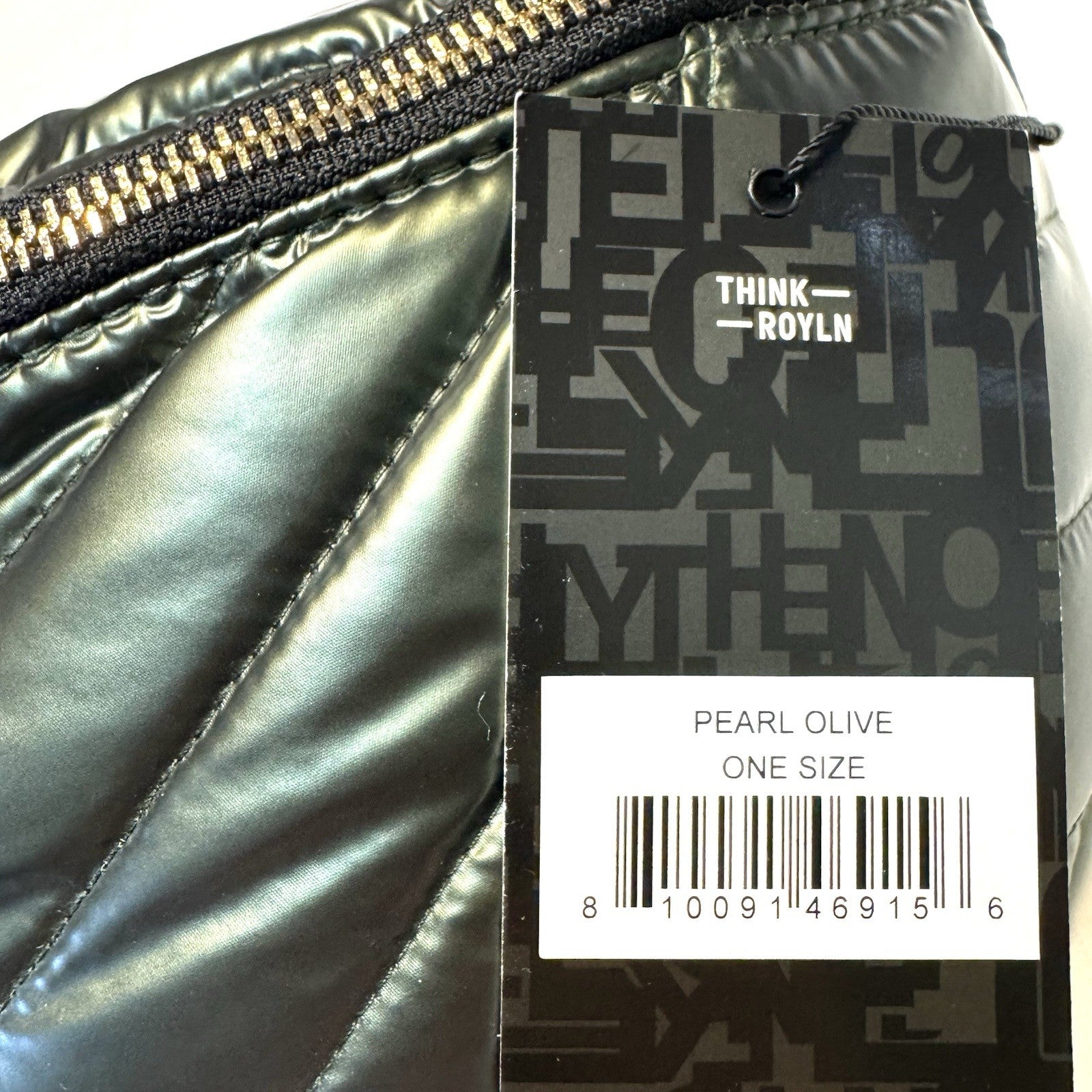 THINK ROYLN Little Runaway Sling Crossbody Bag Pearl Olive Green (MSRP $128)