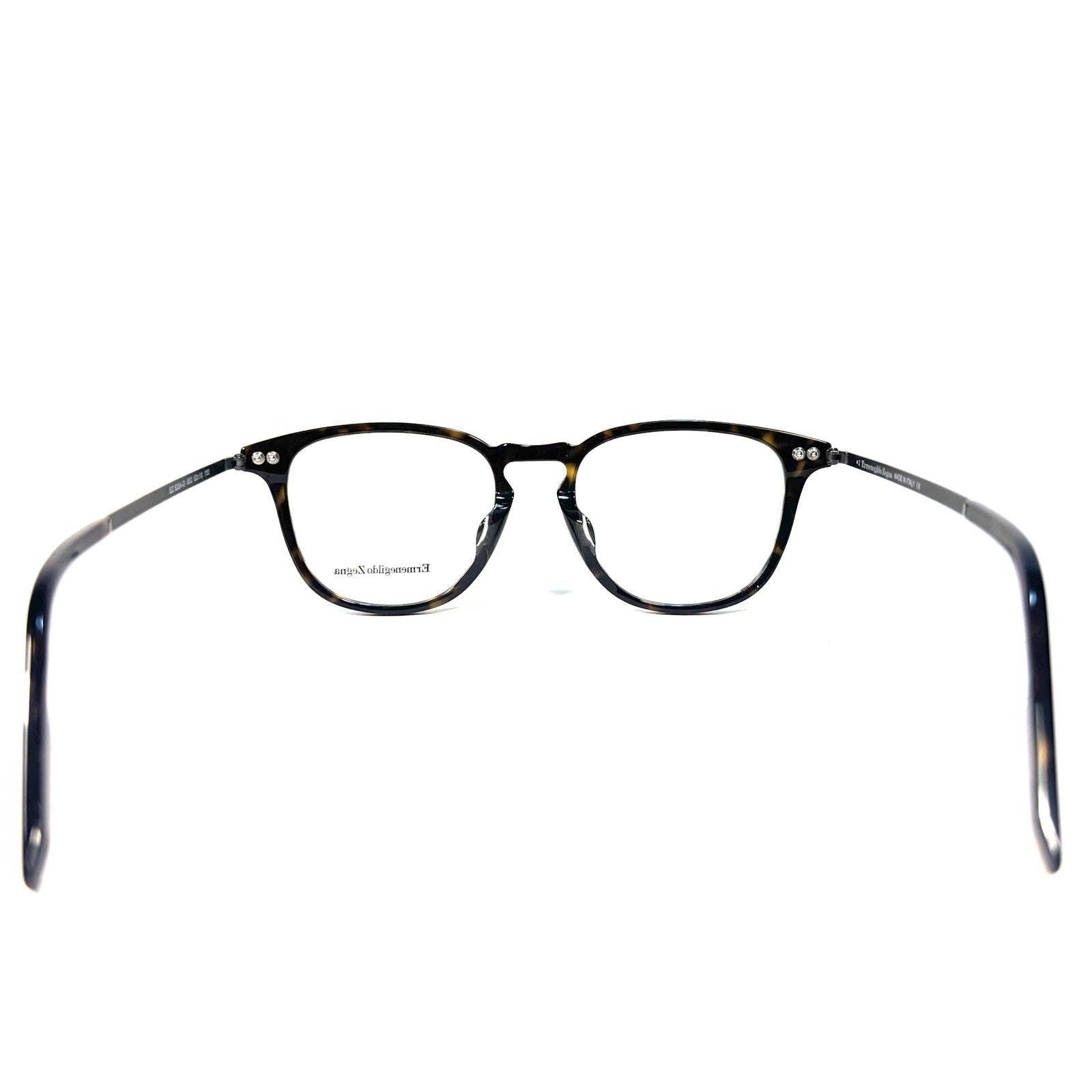 ERMENEGILDO ZEGNA Mens EZ5224 052 Round Eyeglasses Frames Tortoise (MSRP $275)