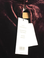 VERONICA BEARD Kura Velvet Sleeveless Maxi Dress Merlot Red (MSRP $598)
