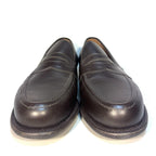 SANDERS x TODD SNYDER Mens Clive Leather Penny Loafers Dark Brown (MSRP $578)