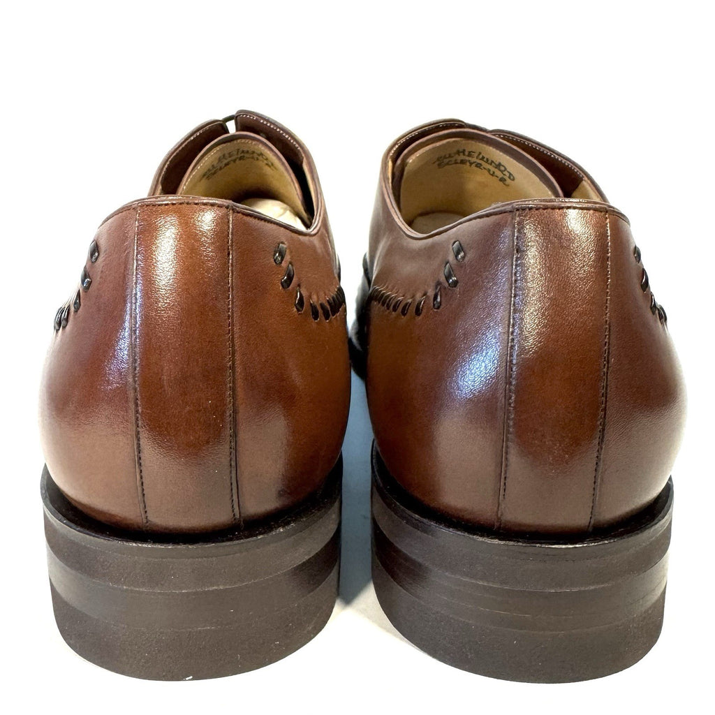 BALLY Scribe Mens Scleyr Cuero Calf Leather Oxford Shoes Brown 12 (MSRP $1,260)