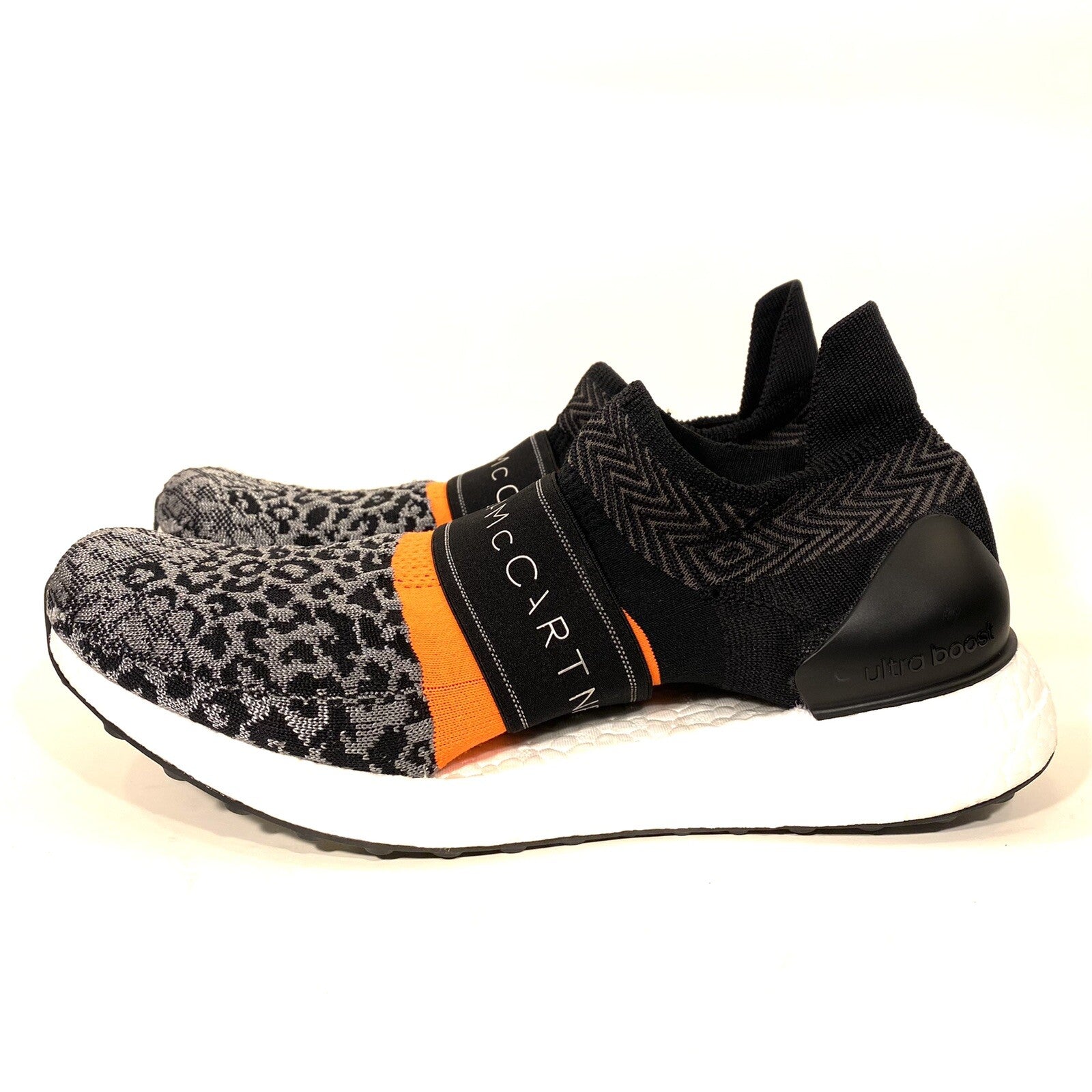 ADIDAS STELLA MCCARTNEY Womens UltraBoost 3D Knit Sneakers Black (MSRP $230)