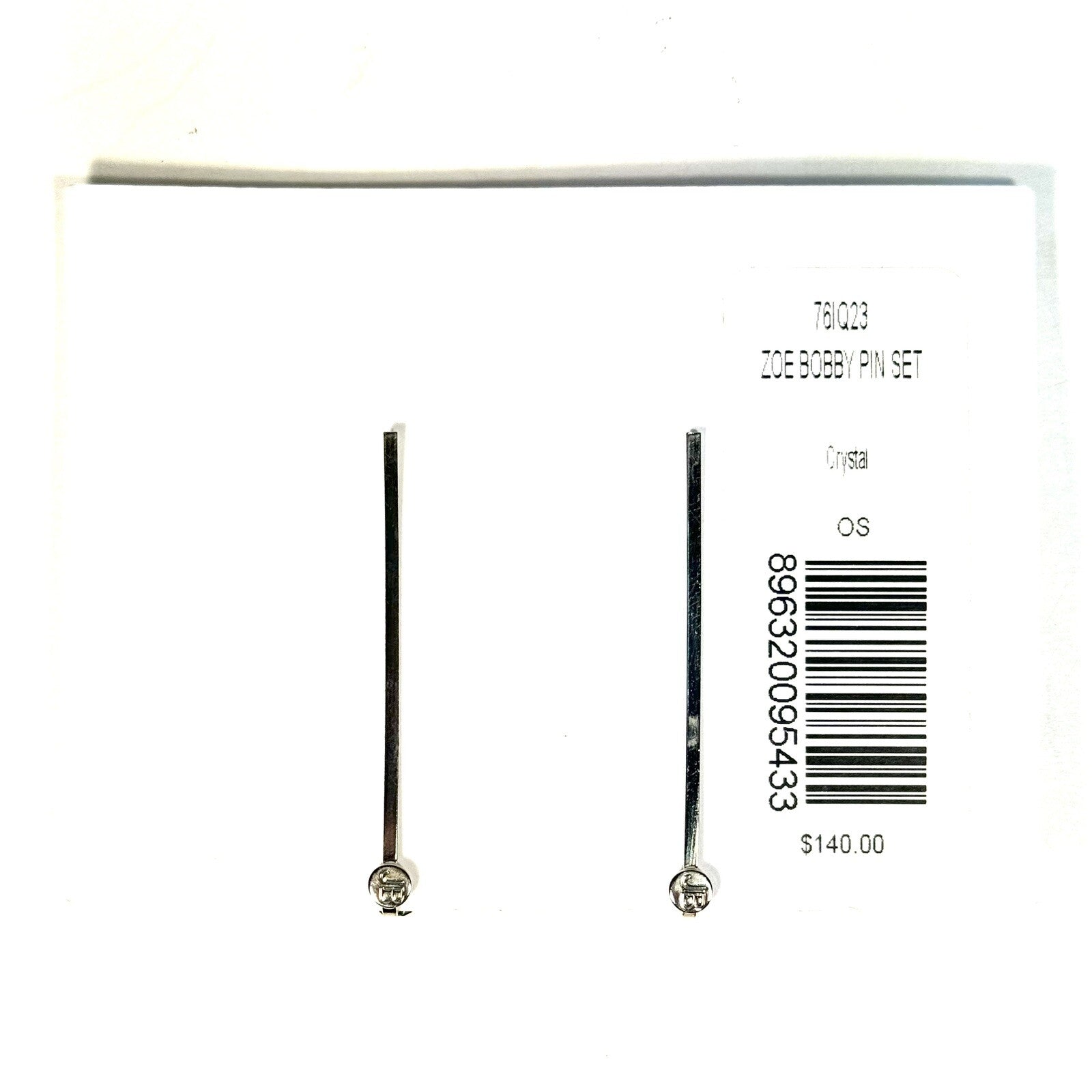 JENNIFER BEHR Zoe Pearl Crystal Rhinestone Bobby Pin Set (MSRP $140)