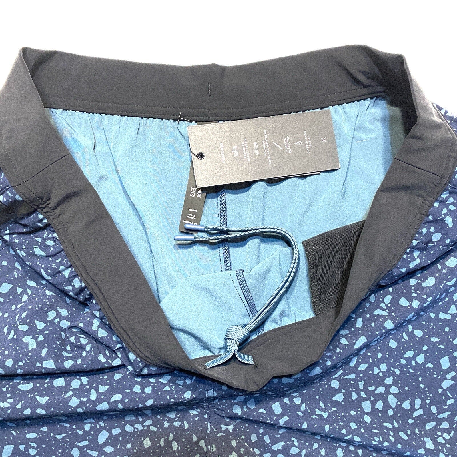 TEN THOUSAND Mens 5in Interval Shorts No Liner Terrazzo Blue XXL (MSRP $68)