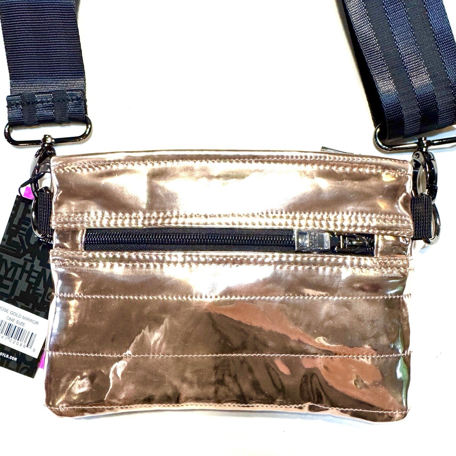 THINK ROYLN Bum Bag Shoulder Crossbody Mirror Rose Gold (MSRP $98)