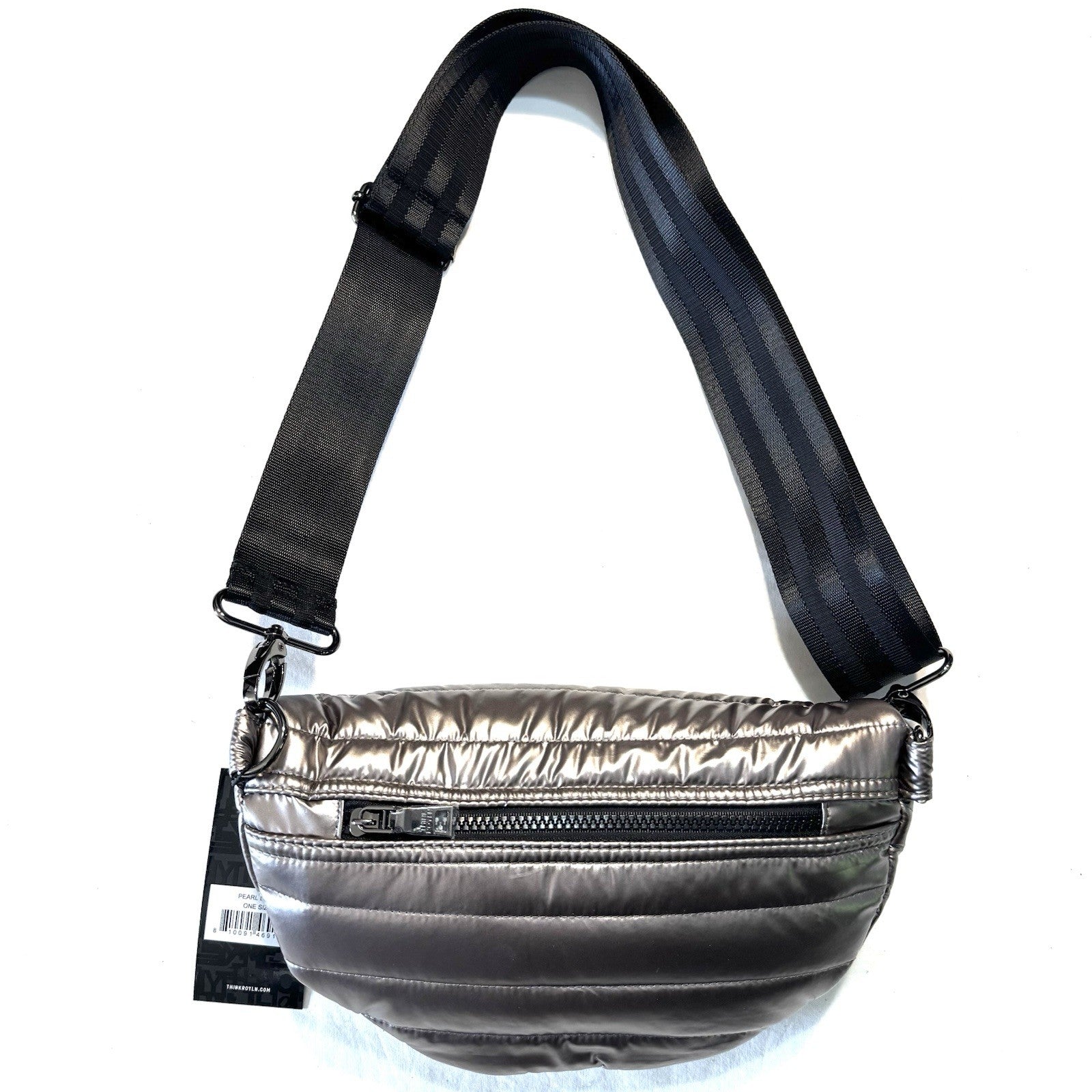 THINK ROYLN Little Runaway Sling Crossbody Bag Pearl Latte Grey (MSRP $128)