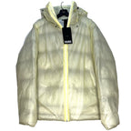 RAINS Unisex Kevo Case Waterproof Hooded Puffer Jacket Foam Green (MSRP $600)