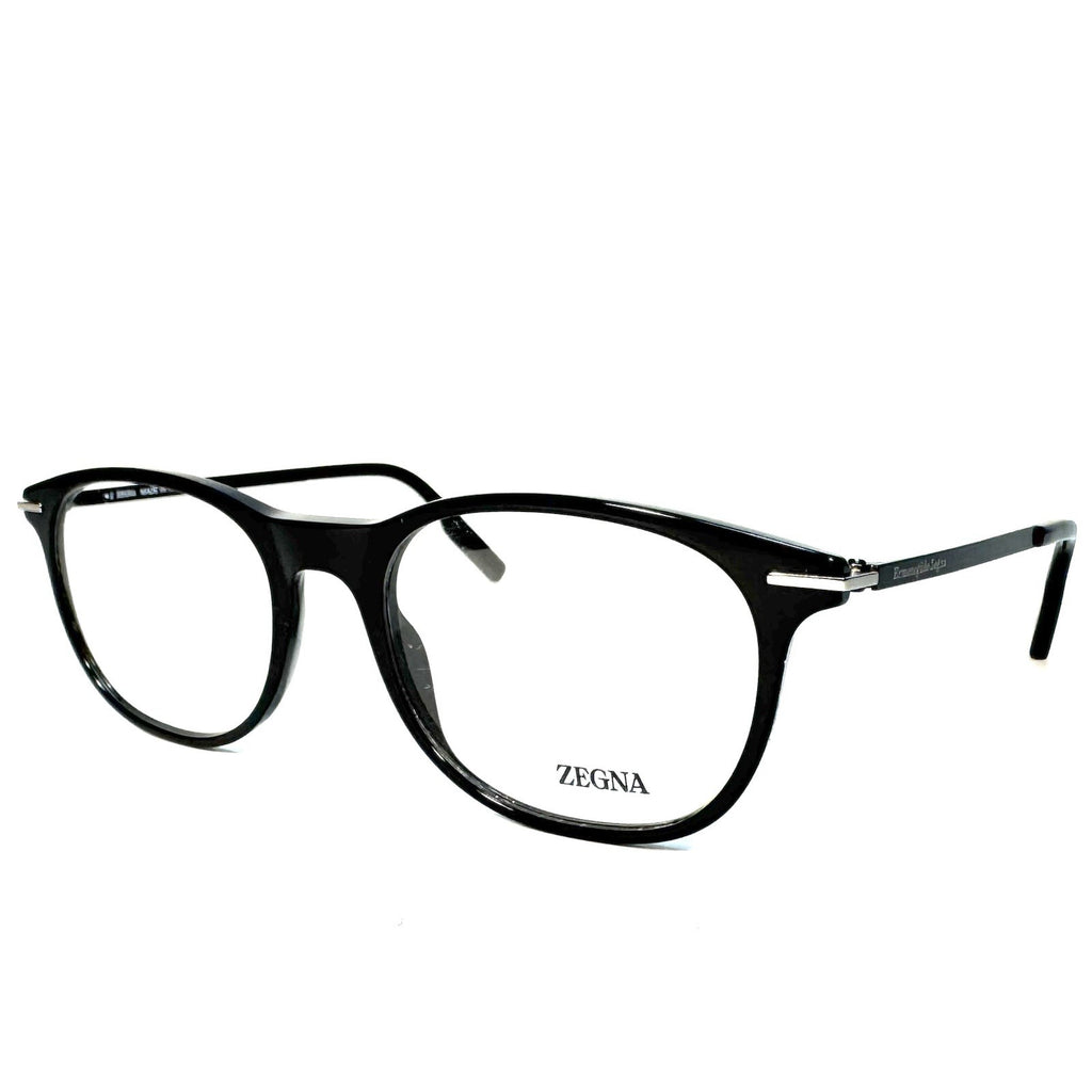 ERMENEGILDO ZEGNA Mens EZ5245 001 Round Eyeglasses Frames Black (MSRP $275)