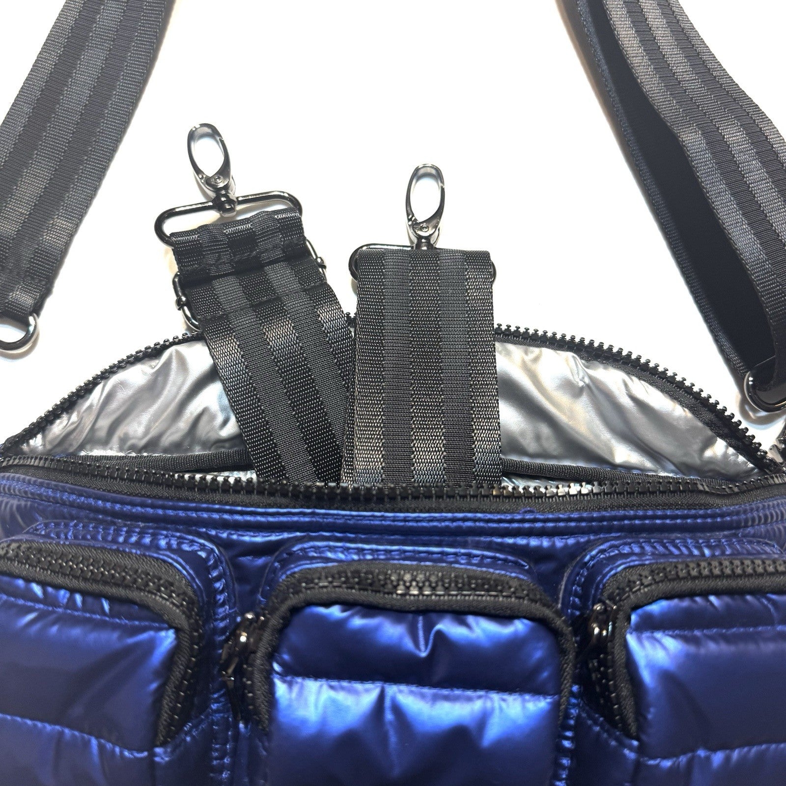 THINK ROYLN Triple Threat Sling Crossbody Bag Electric Blue (MSRP $158)
