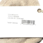 KHAITE Womens Eda Cashmere Knit Bralette Top Custard Ivory (MSRP $540)