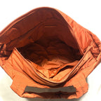 MARC JACOBS Quilted Nylon Zip Logo Tote Bag Mecca Orange Medium (MSRP $250)