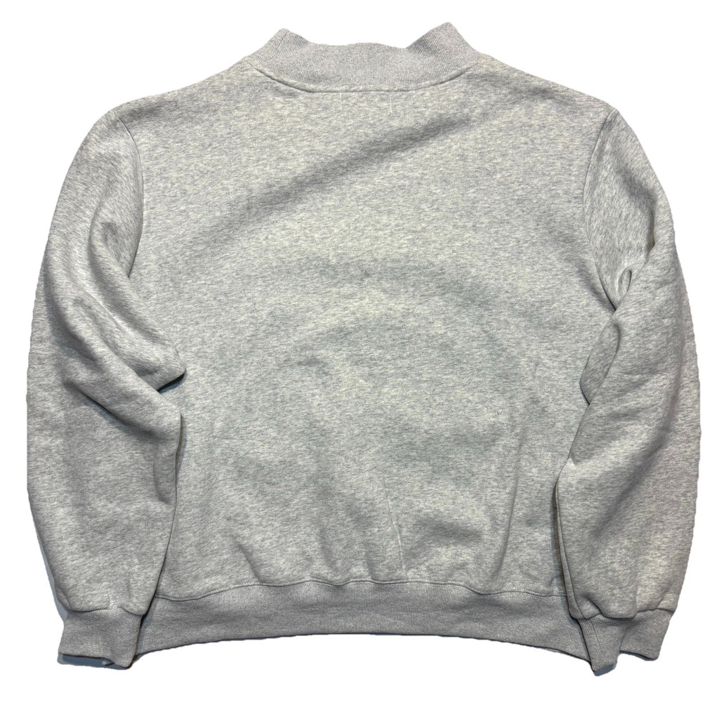 PARKE Womens Fleece NYC Taxi Cab Logo Mockneck Sweatshirt Heather Grey L/XL