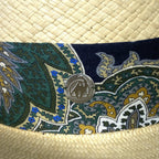 VERONICA BEARD x FREYA Womens Packable Natural Straw Paisley Hat (MSRP $255)
