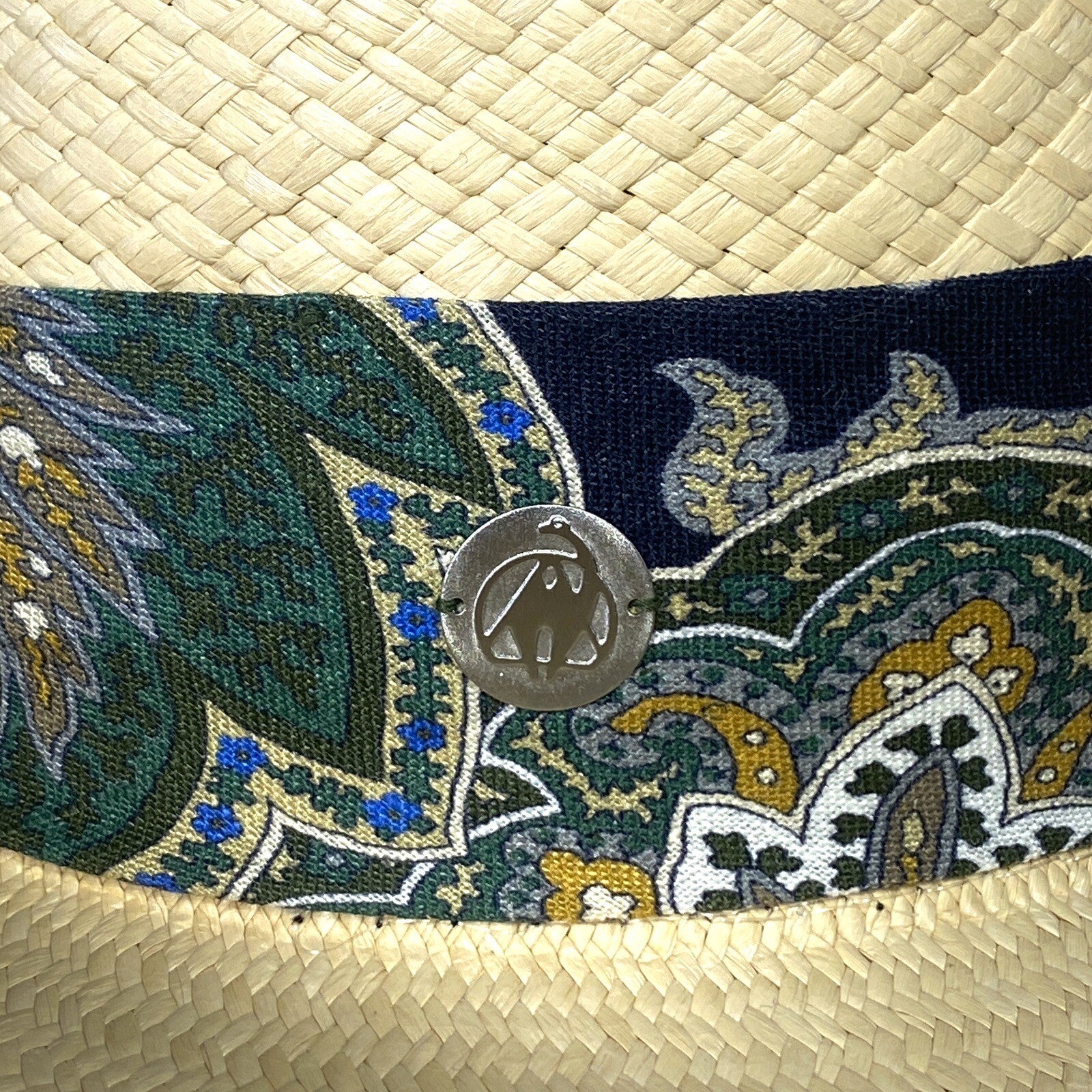 VERONICA BEARD x FREYA Womens Packable Natural Straw Paisley Hat (MSRP $255)