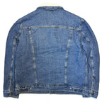 LEVIS Mens Recycled Sherpa Jacket Denim Jean Trucker Jacket Blue L