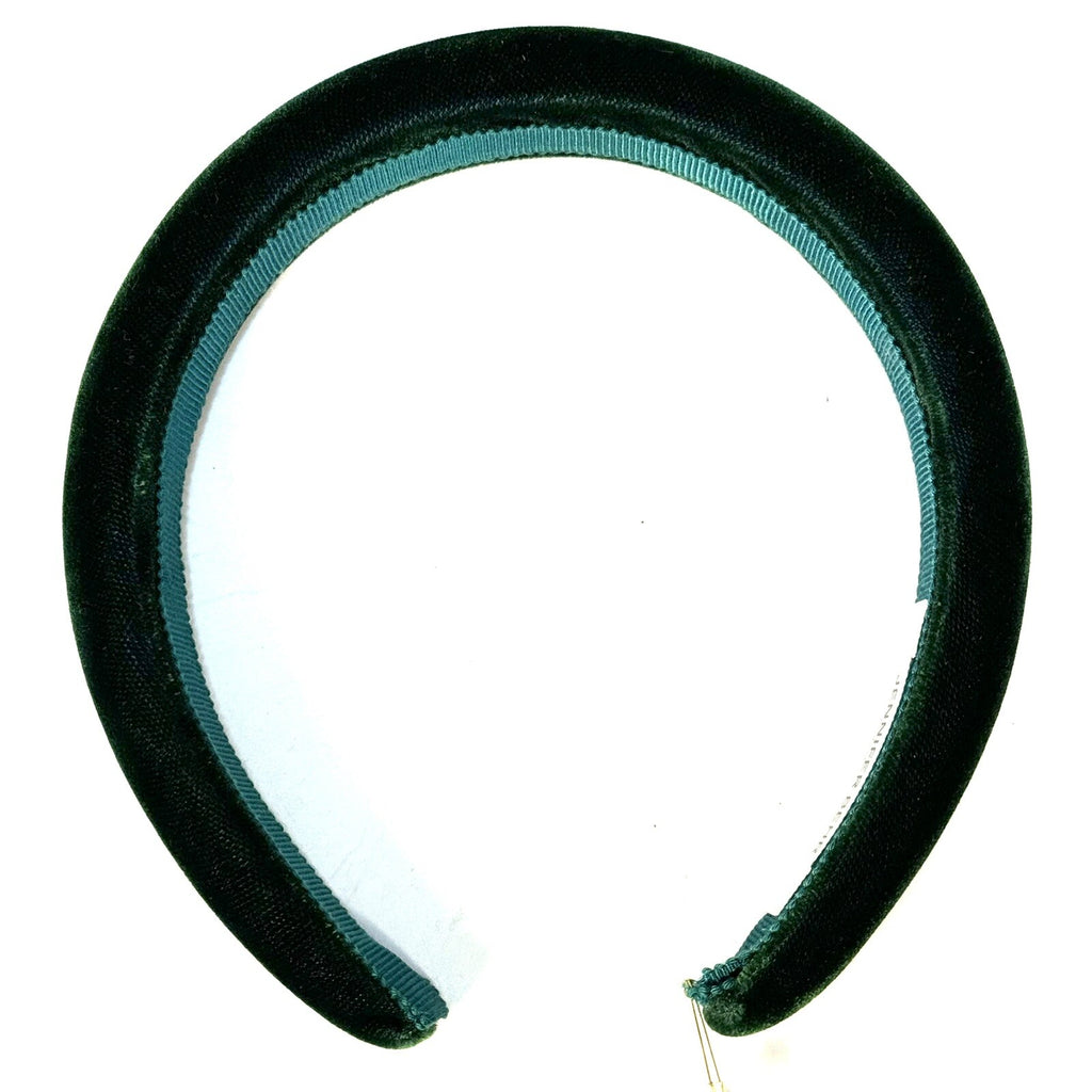 JENNIFER BEHR x Veronica Beard Tori Velvet Headband Forest Green (MSRP $188)