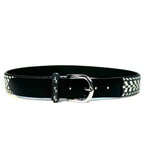 ISABEL MARANT Womens Nalise Beaded Leather Belt Black 75 (MSRP $585)