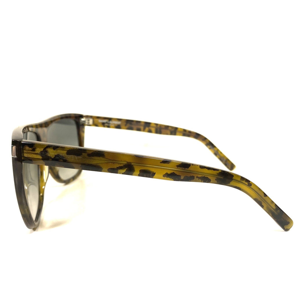 SAINT LAURENT SL 1 007 Tortoise Shield Sunglasses Brown (MSRP $360)