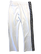 FAITH CONNEXION x KAPPA Mens Pleated Logo Stripe Track Pants White M (MSRP $395)
