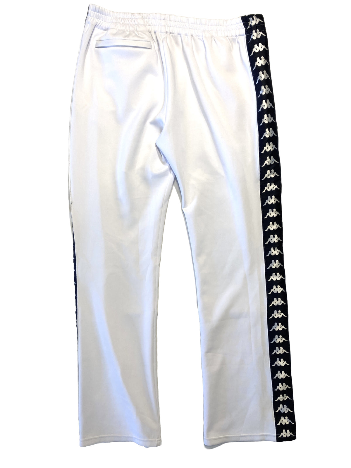 FAITH CONNEXION x KAPPA Mens Pleated Logo Stripe Track Pants White M (MSRP $395)