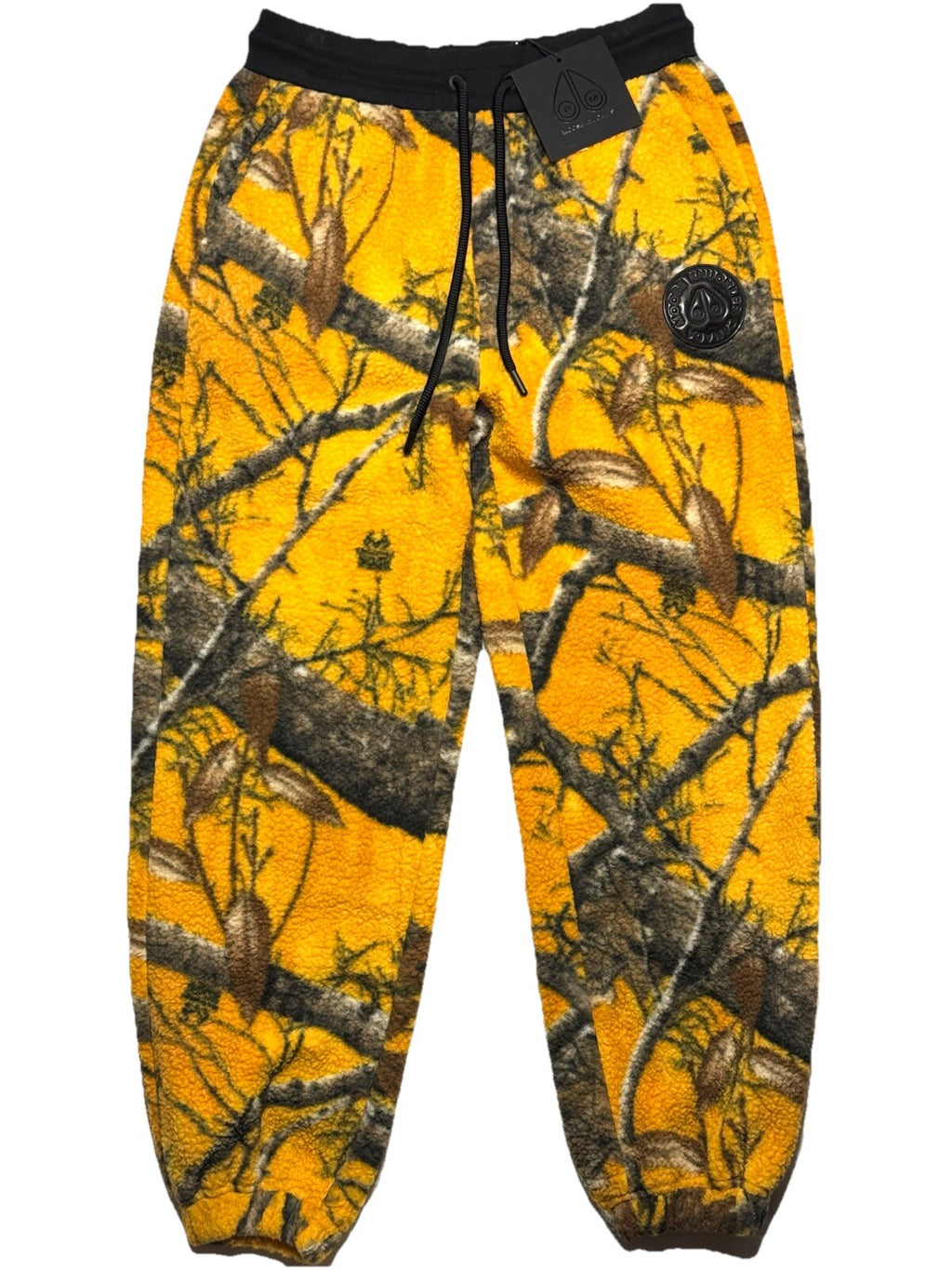 MOOSE KNUCKLES x Post Malone Mens Realtree Sherpa Jogger Pants Yellow -MSRP $475