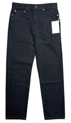 KHAITE Womens Corben High Rise Straight Leg Denim Jeans Bartlett Black MSRP $540