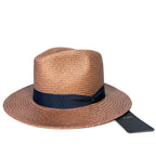 RAG & BONE Womens Panama Packable Straw Ribbon Hat Creme Caramel M (MSRP $250)