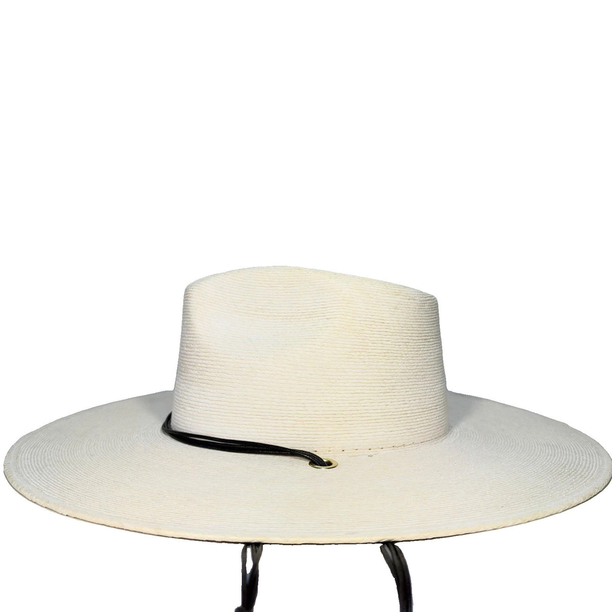 JANESSA LEONE Womens Codi Mexican Palm Straw Hat Bleach Ivory White S -MSRP $280