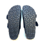 BIRKENSTOCK Womens Arizona Shearling Fur Sandals Narrow Black 36 (MSRP $150)