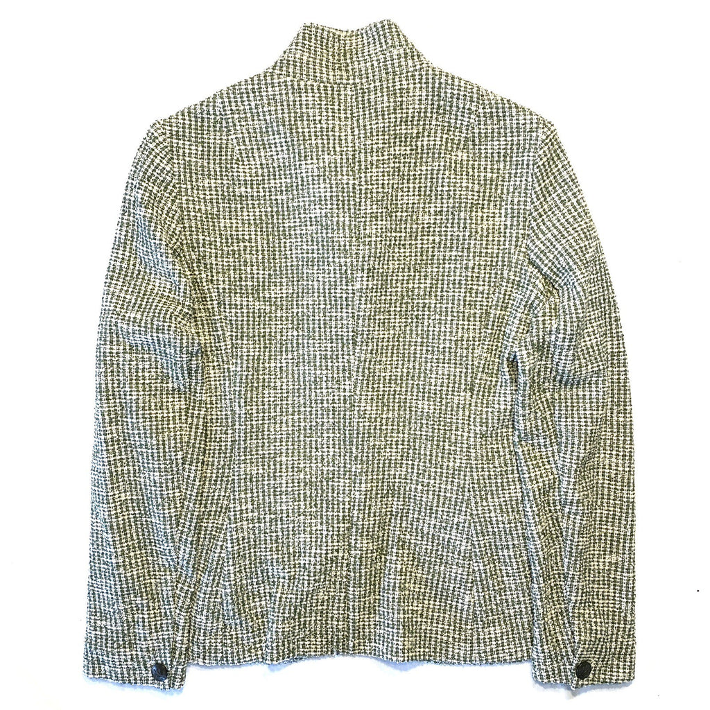 RAG & BONE Womens Slade Tweed Up Collar Slim Blazer Jacket Green (MSRP $595)