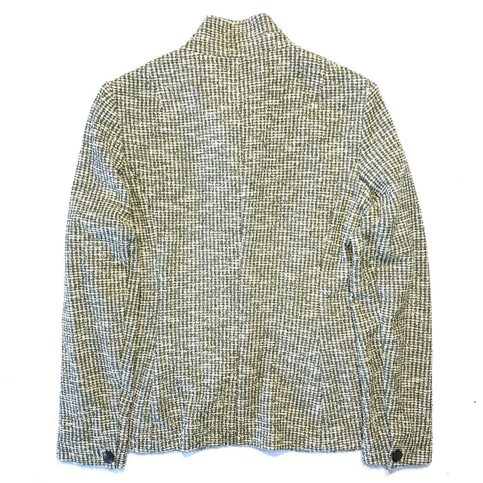 RAG & BONE Womens Slade Tweed Up Collar Slim Blazer Jacket Green (MSRP $595)